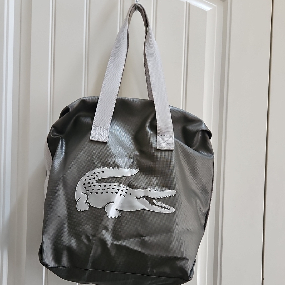Lacoste Gray Tote Bag